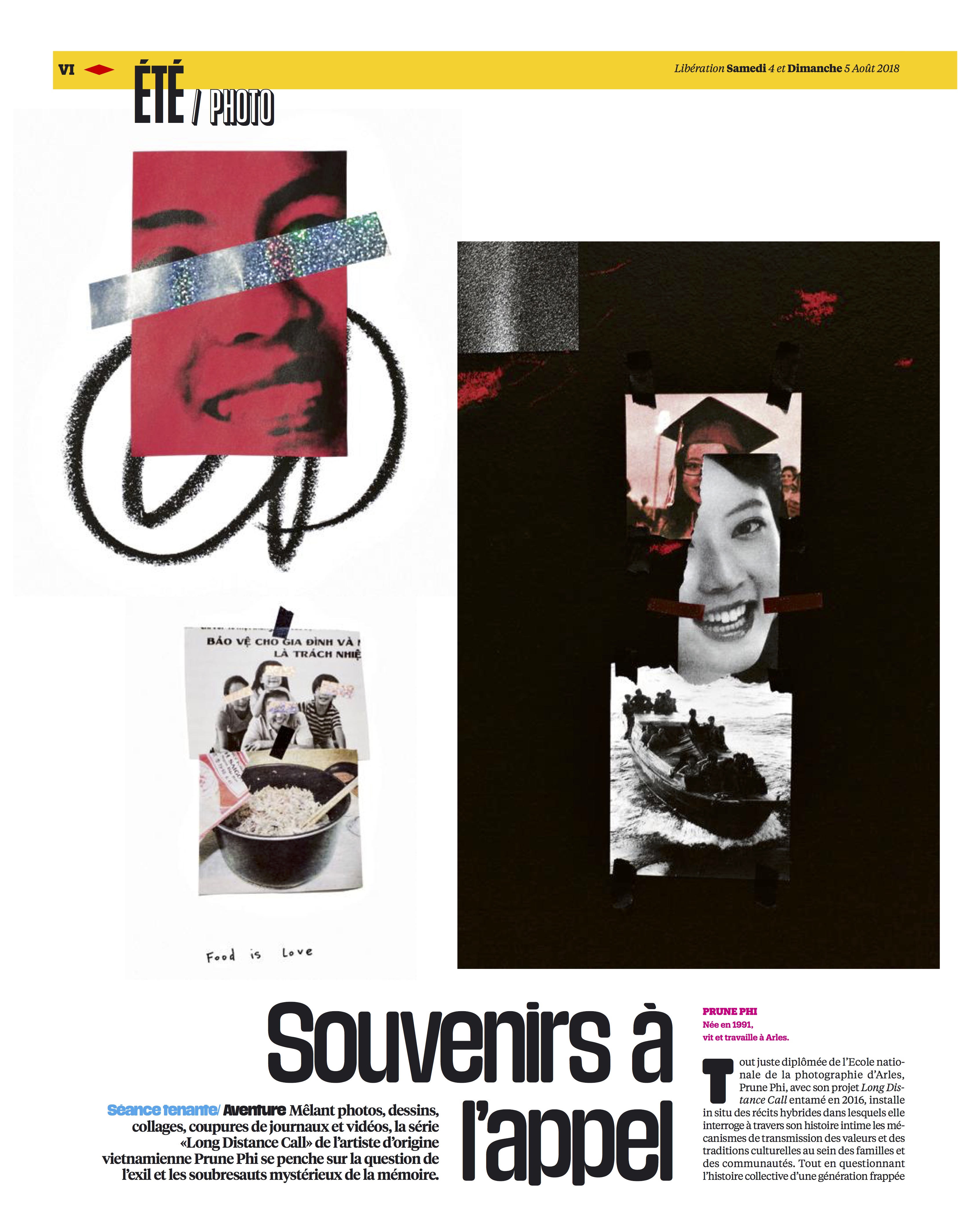 Prune PHI_Long distance call (2018) Libération ©Prune Phi